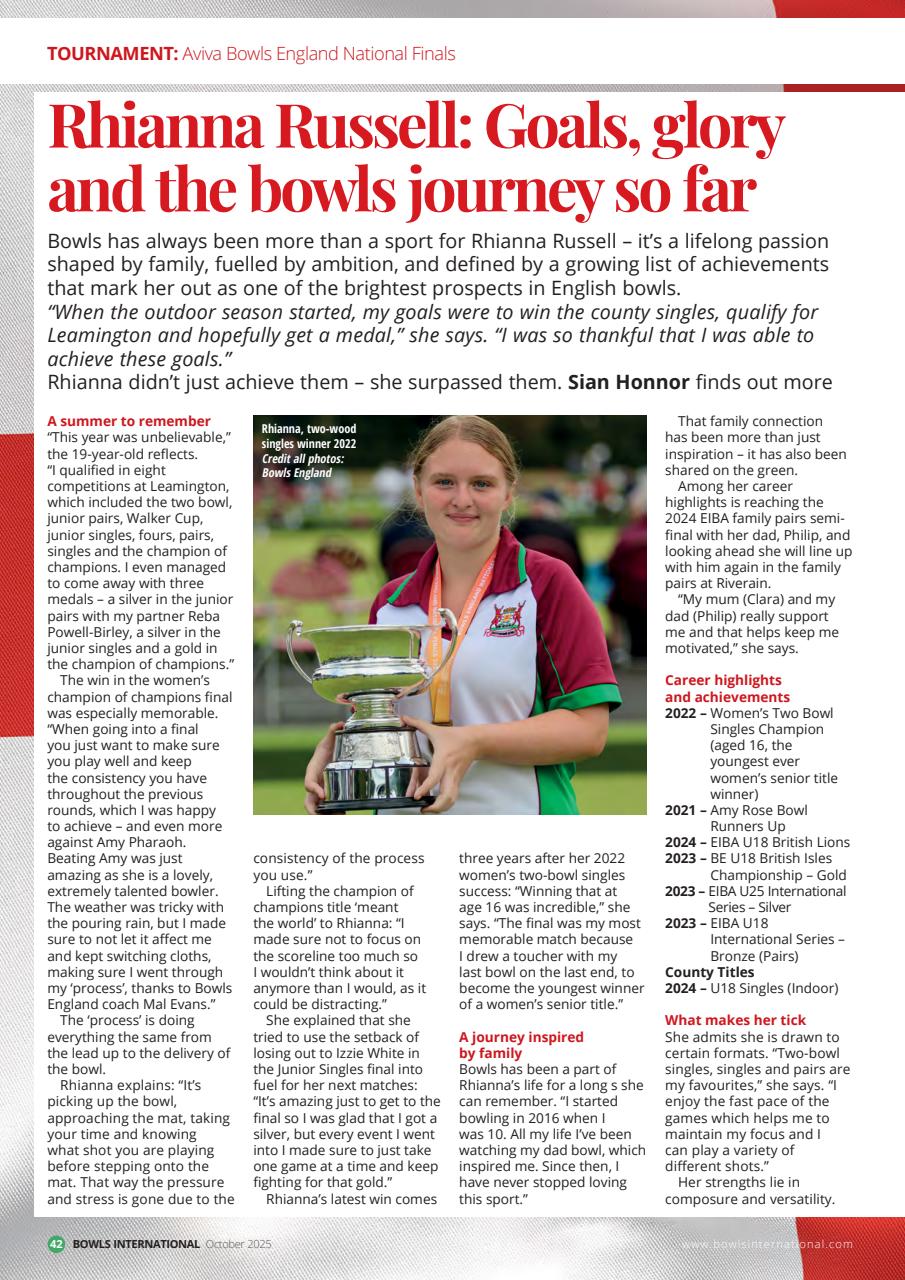 Bowls International Preview Pages