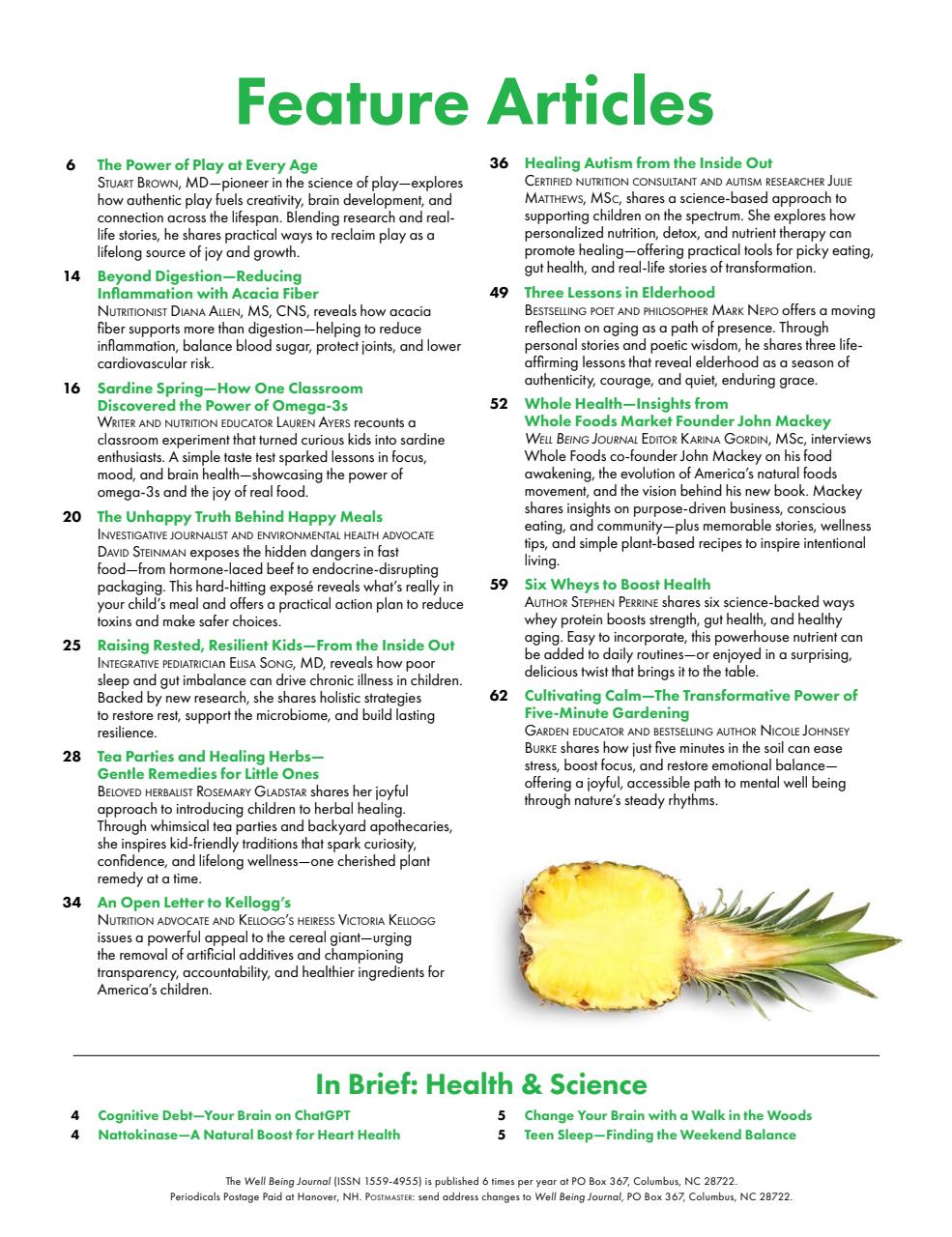 Well Being Journal Preview Pages