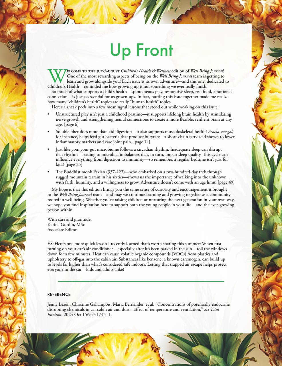 Well Being Journal Preview Pages