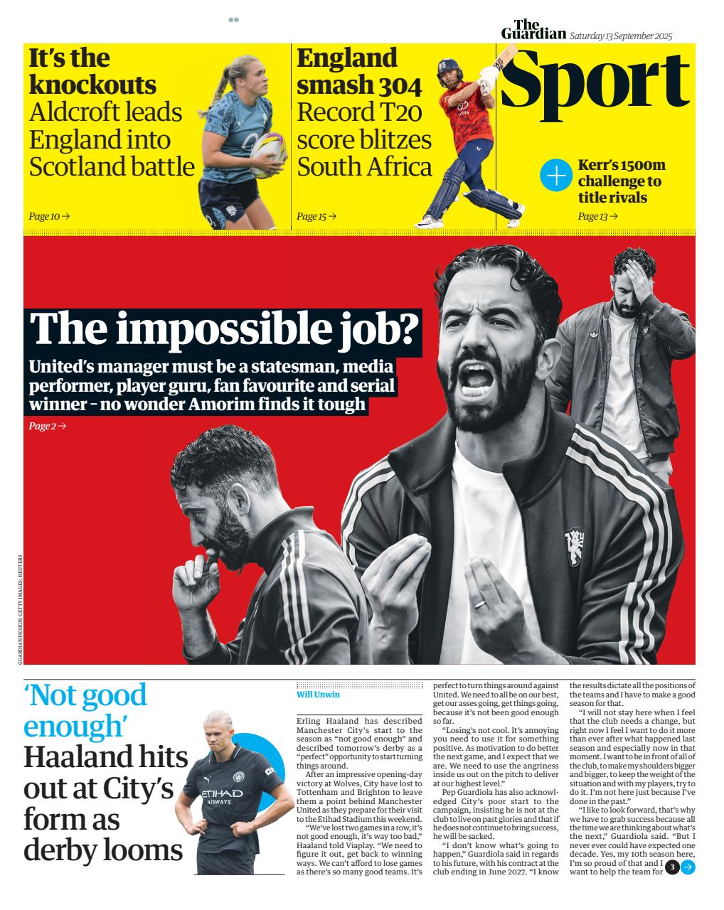 The Guardian Newspaper Preview Pages