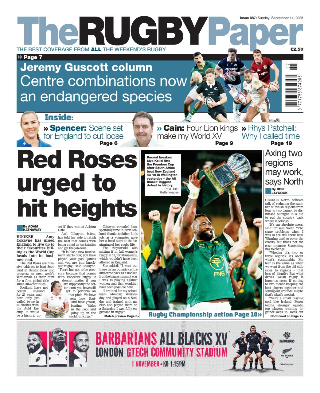 The Rugby Paper Preview Pages