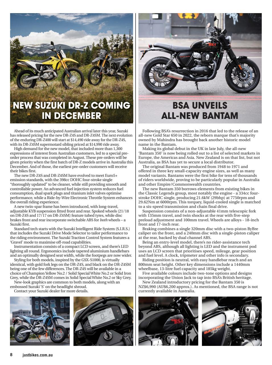 JUST BIKES Preview Pages