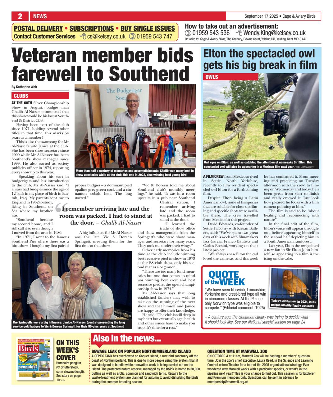 Cage & Aviary Birds Preview Pages