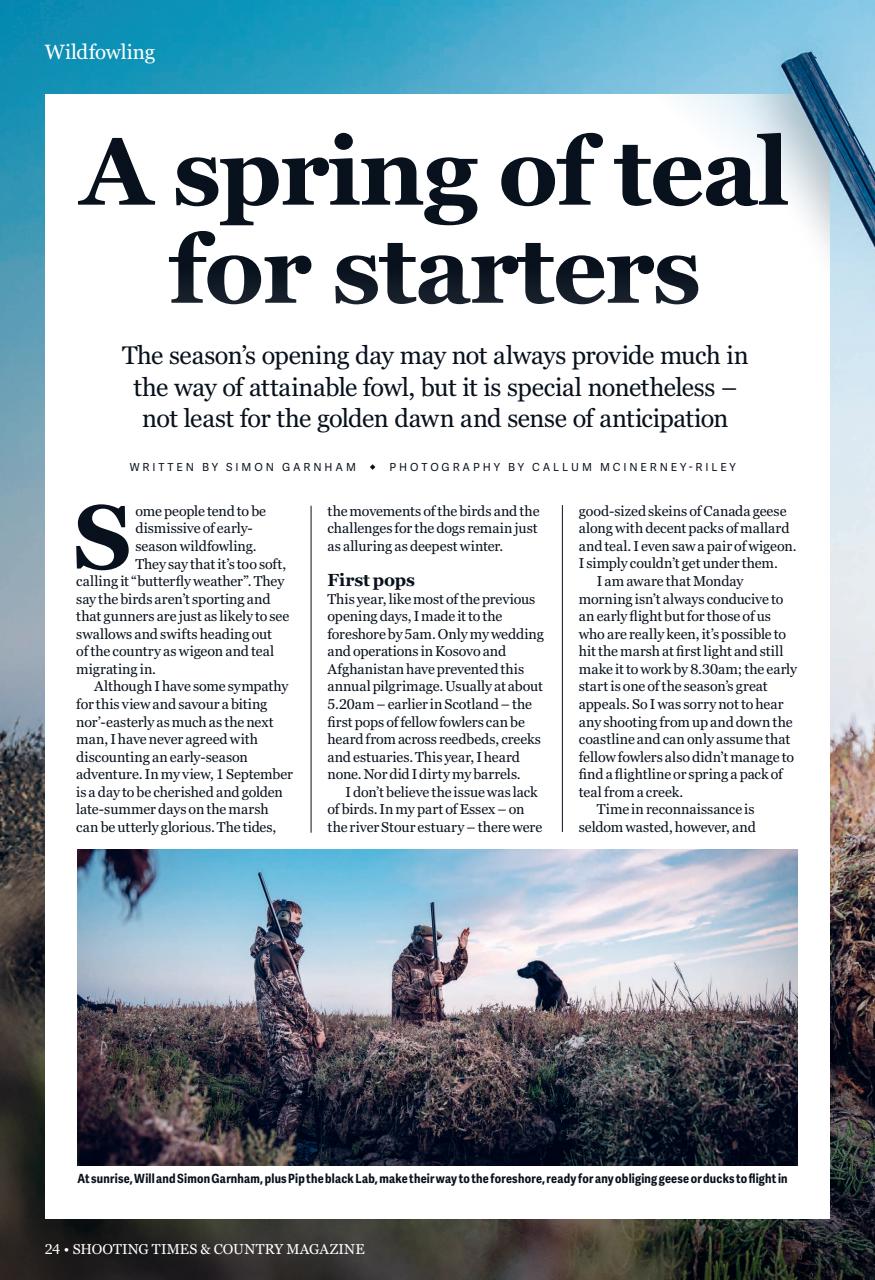 Shooting Times & Country Preview Pages