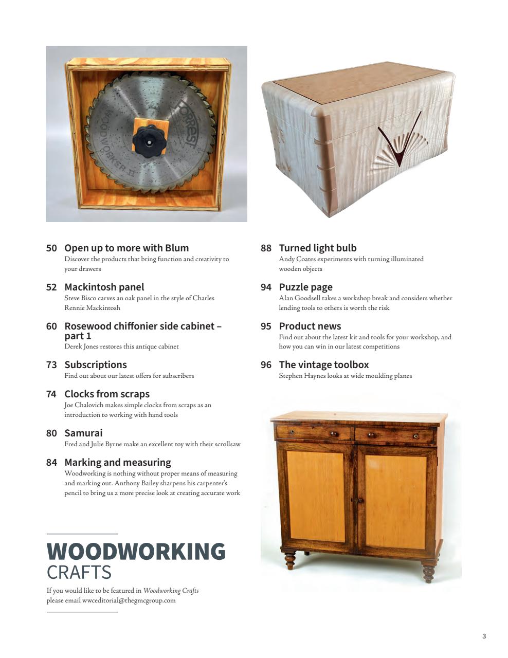 Woodworking Crafts Magazine Preview Pages