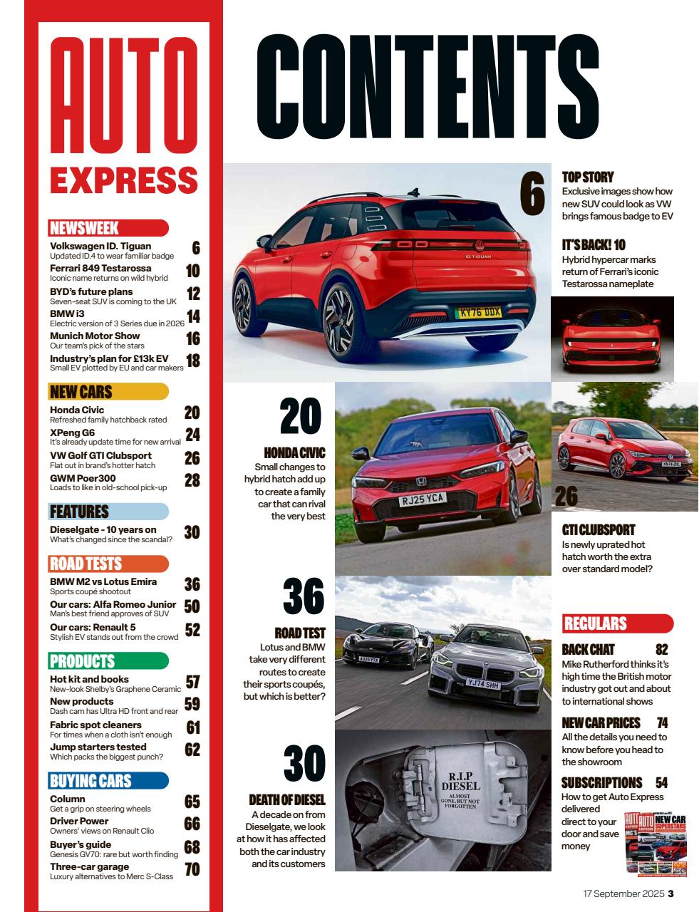 Auto Express Preview Pages