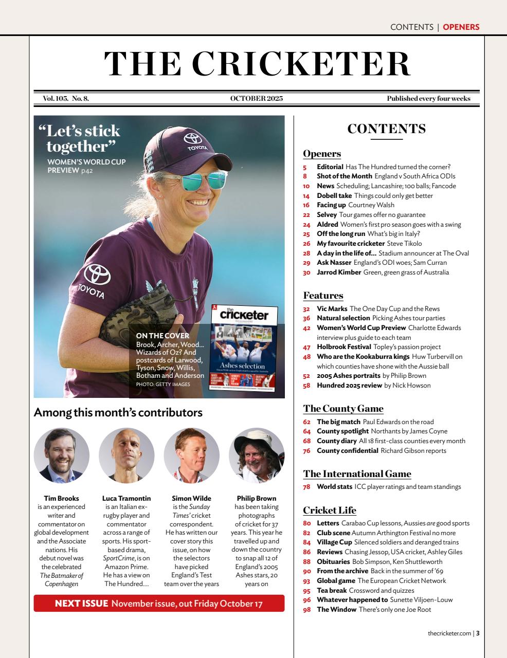 The Cricketer Magazine Preview Pages