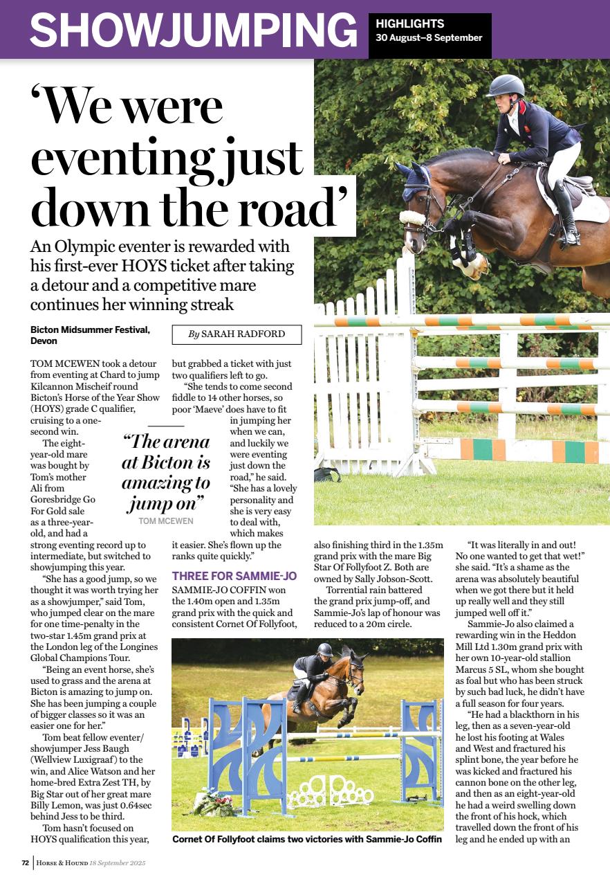 Horse & Hound Preview Pages