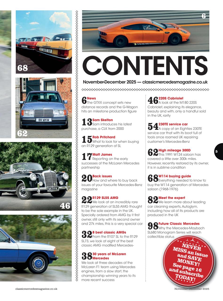 Classic Mercedes Preview Pages