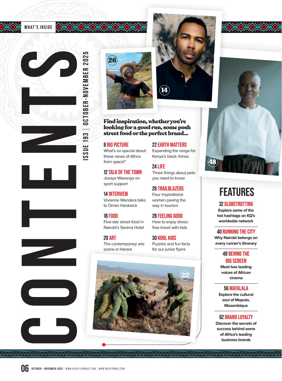 MSAFIRI – Kenya Airways Inflight Preview Pages