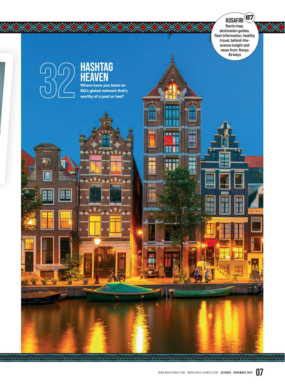 MSAFIRI – Kenya Airways Inflight Preview Pages