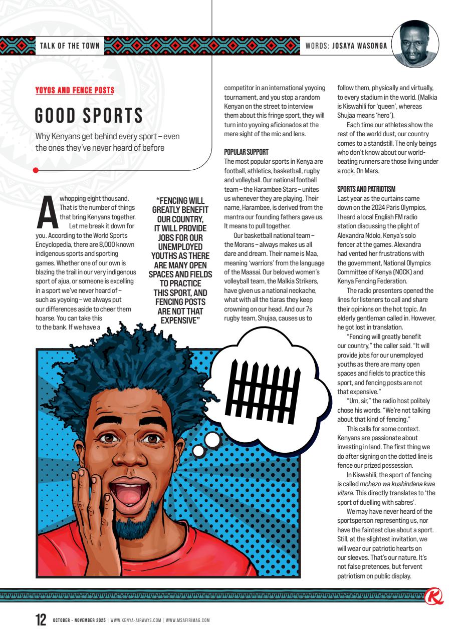 MSAFIRI – Kenya Airways Inflight Preview Pages