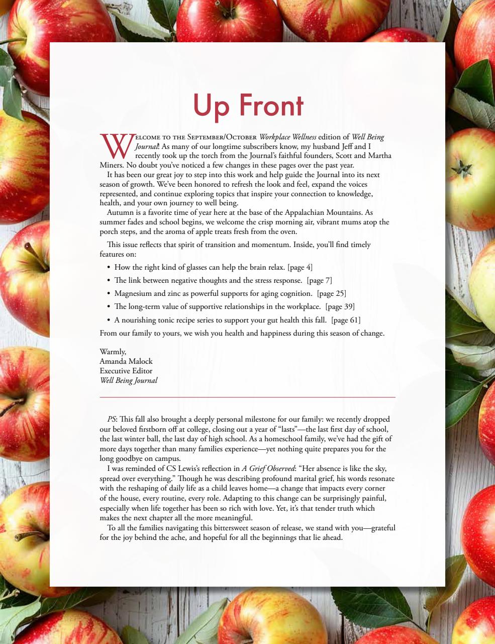 Well Being Journal Preview Pages