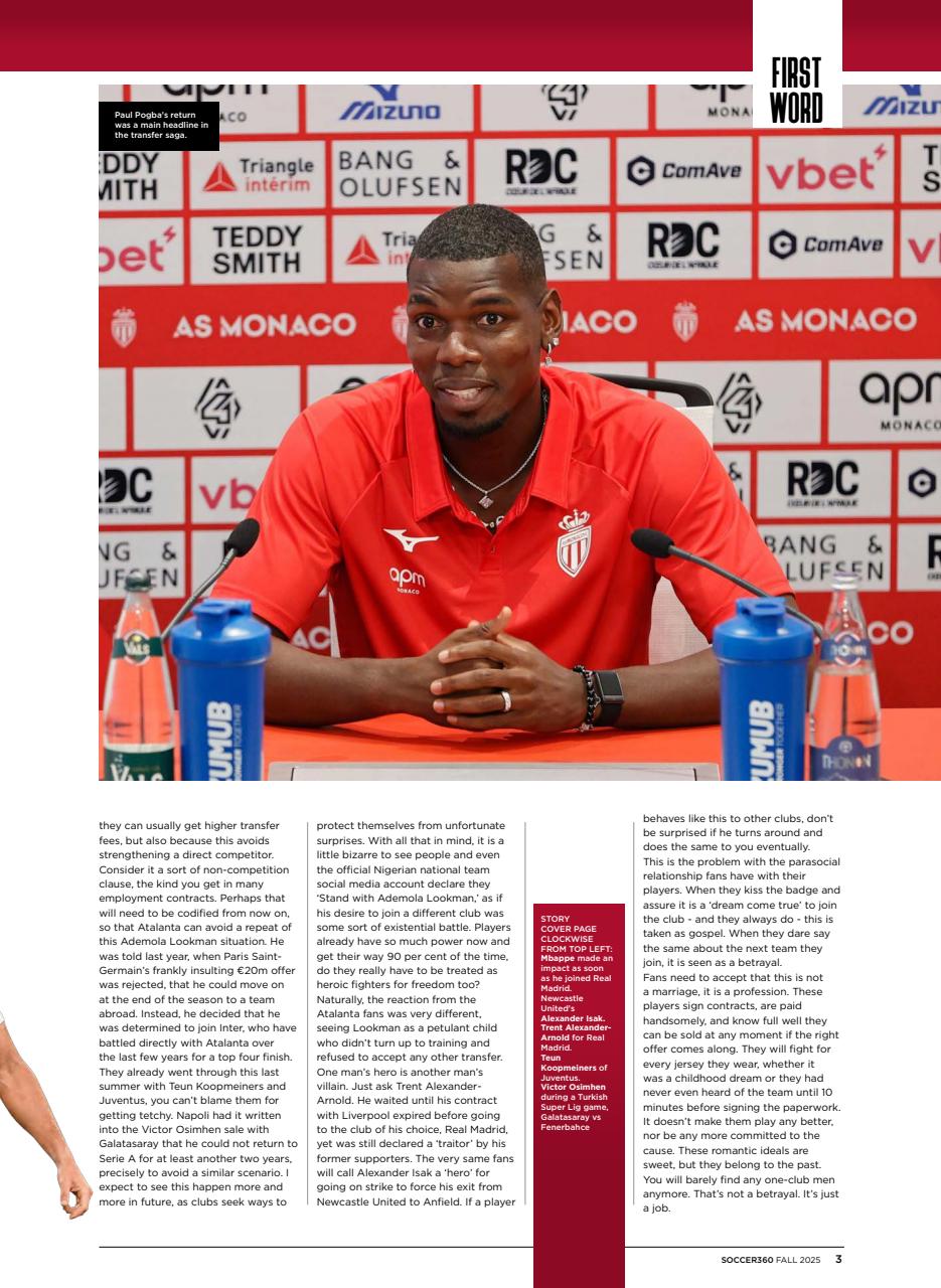 Soccer 360 Preview Pages