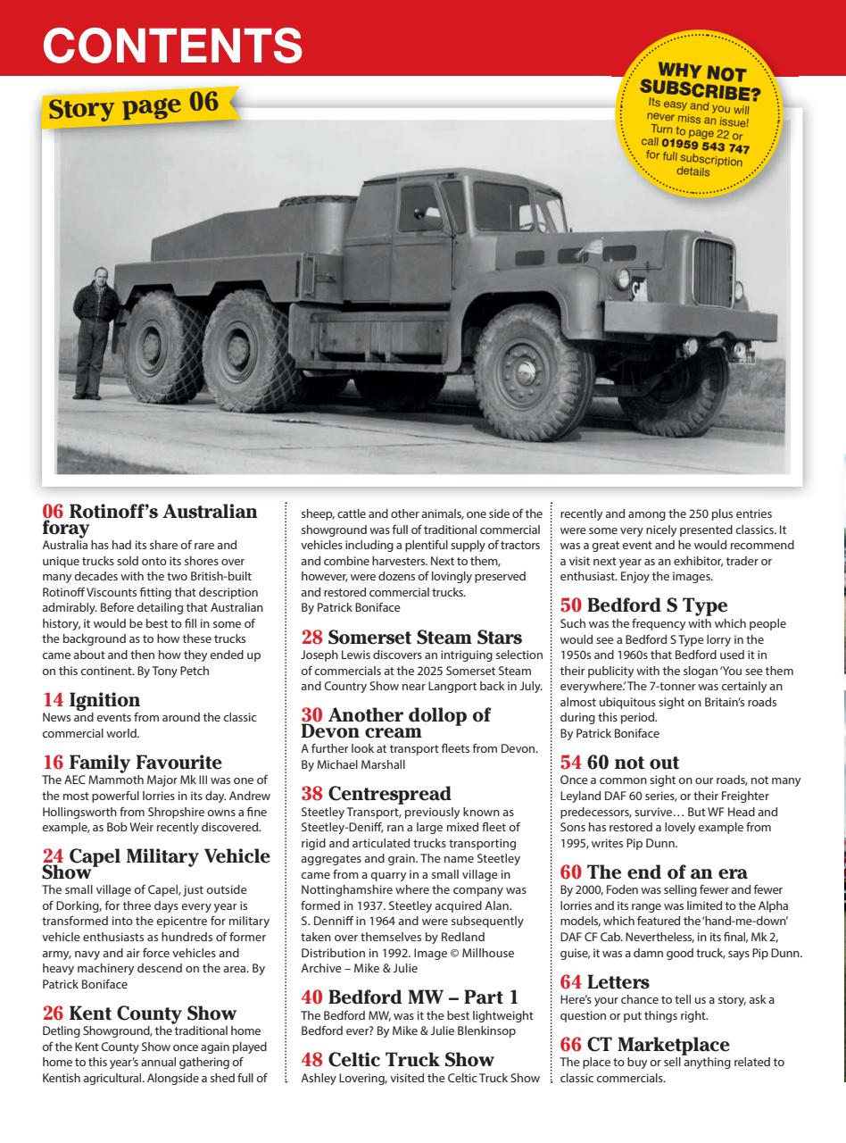 Classic Truck Preview Pages