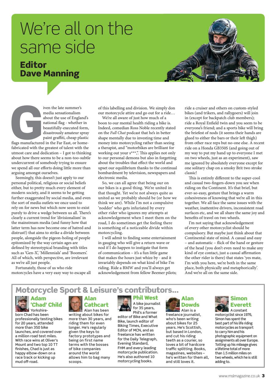 Motorcycle Sport & Leisure Preview Pages