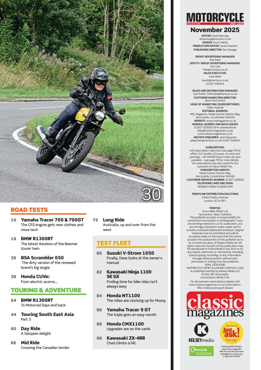 Motorcycle Sport & Leisure Preview Pages