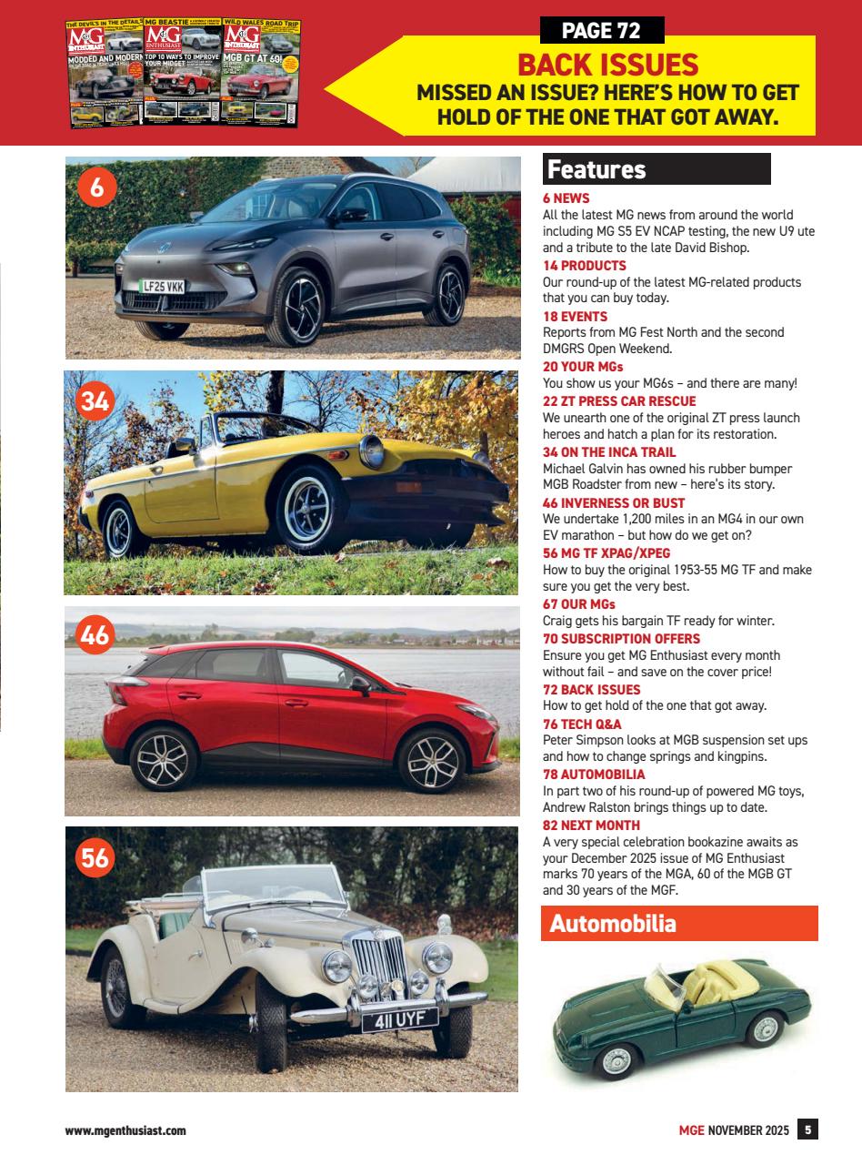MG Enthusiast Preview Pages