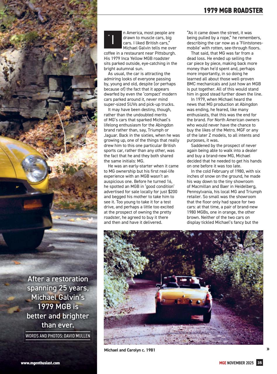 MG Enthusiast Preview Pages