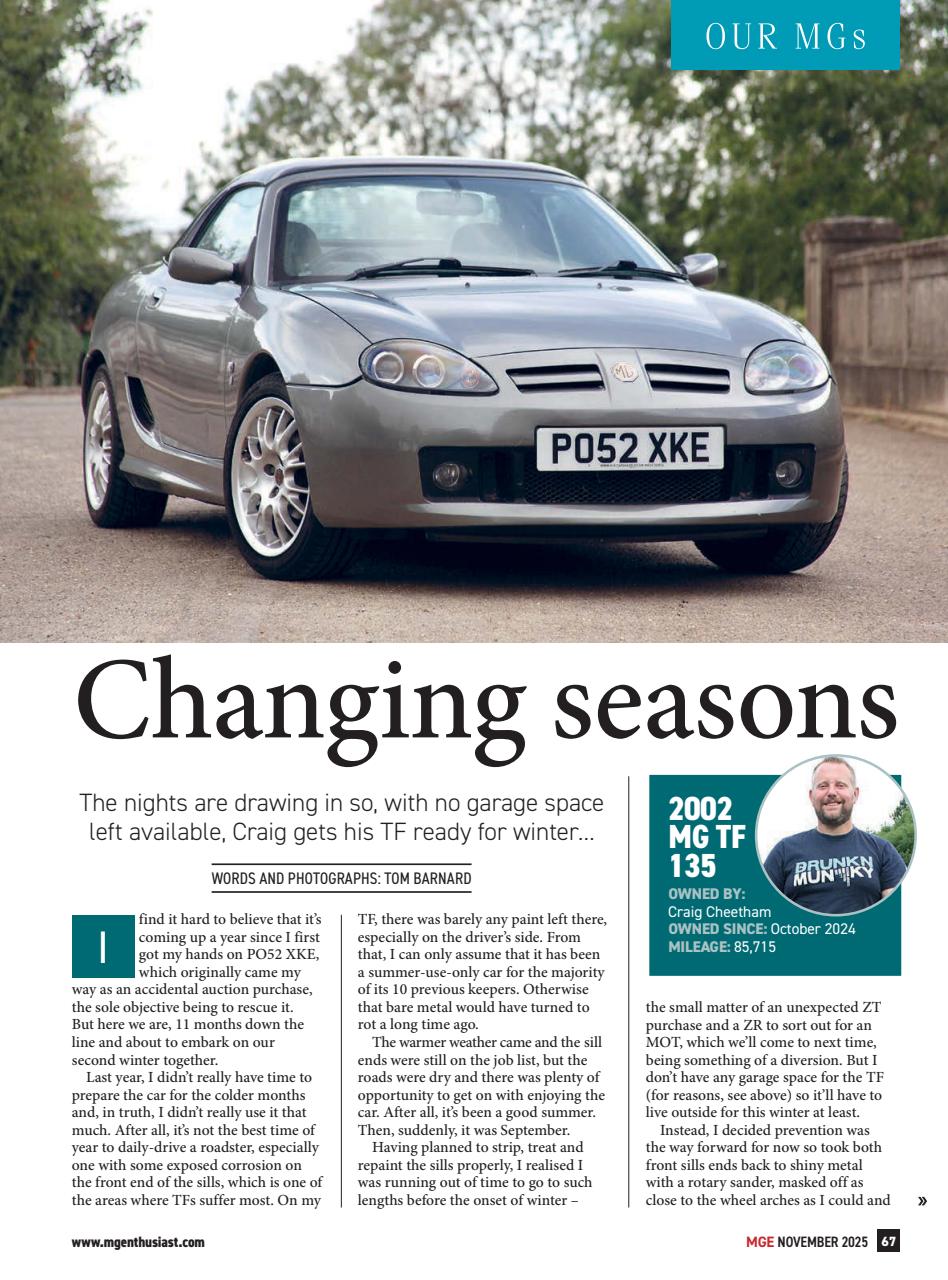 MG Enthusiast Preview Pages