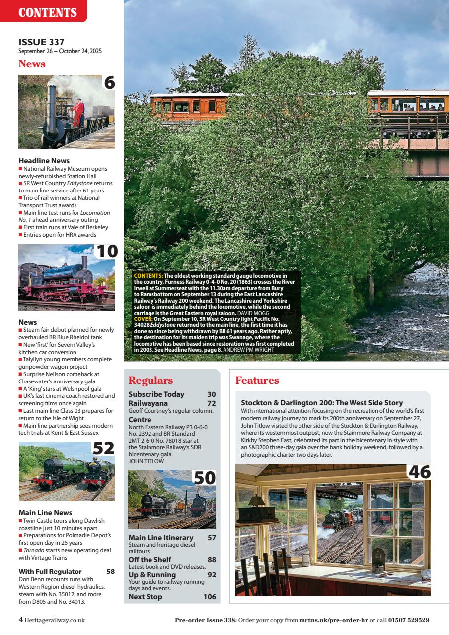 Heritage Railway Preview Pages