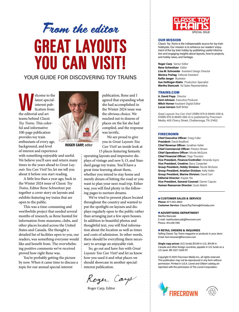 Classic Toy Trains Preview Pages