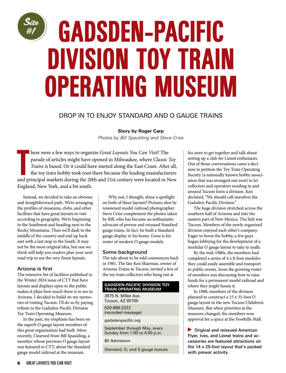 Classic Toy Trains Preview Pages