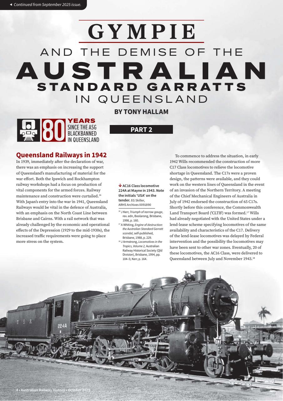 Australian Railway History Preview Pages
