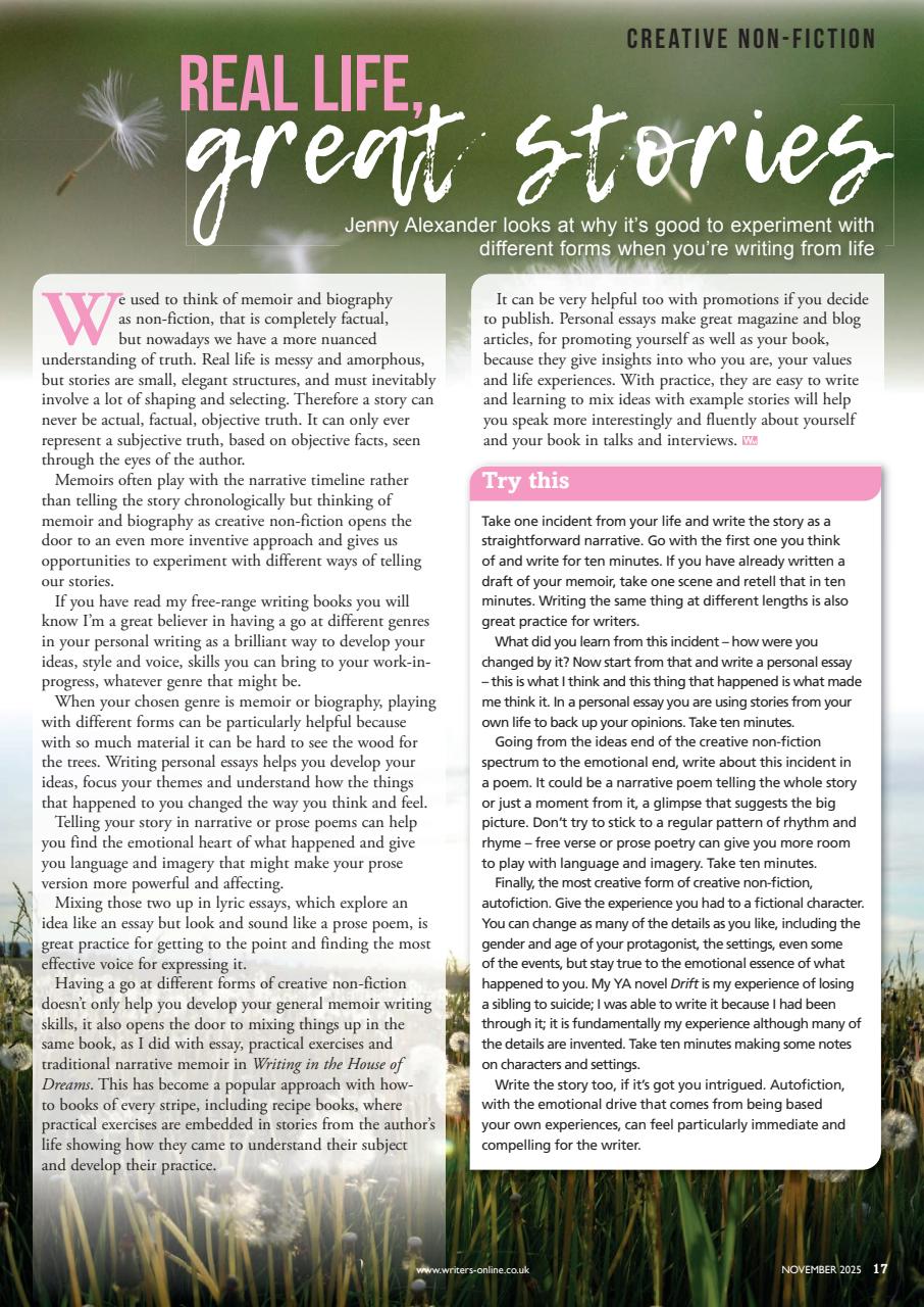 Writing Magazine Preview Pages