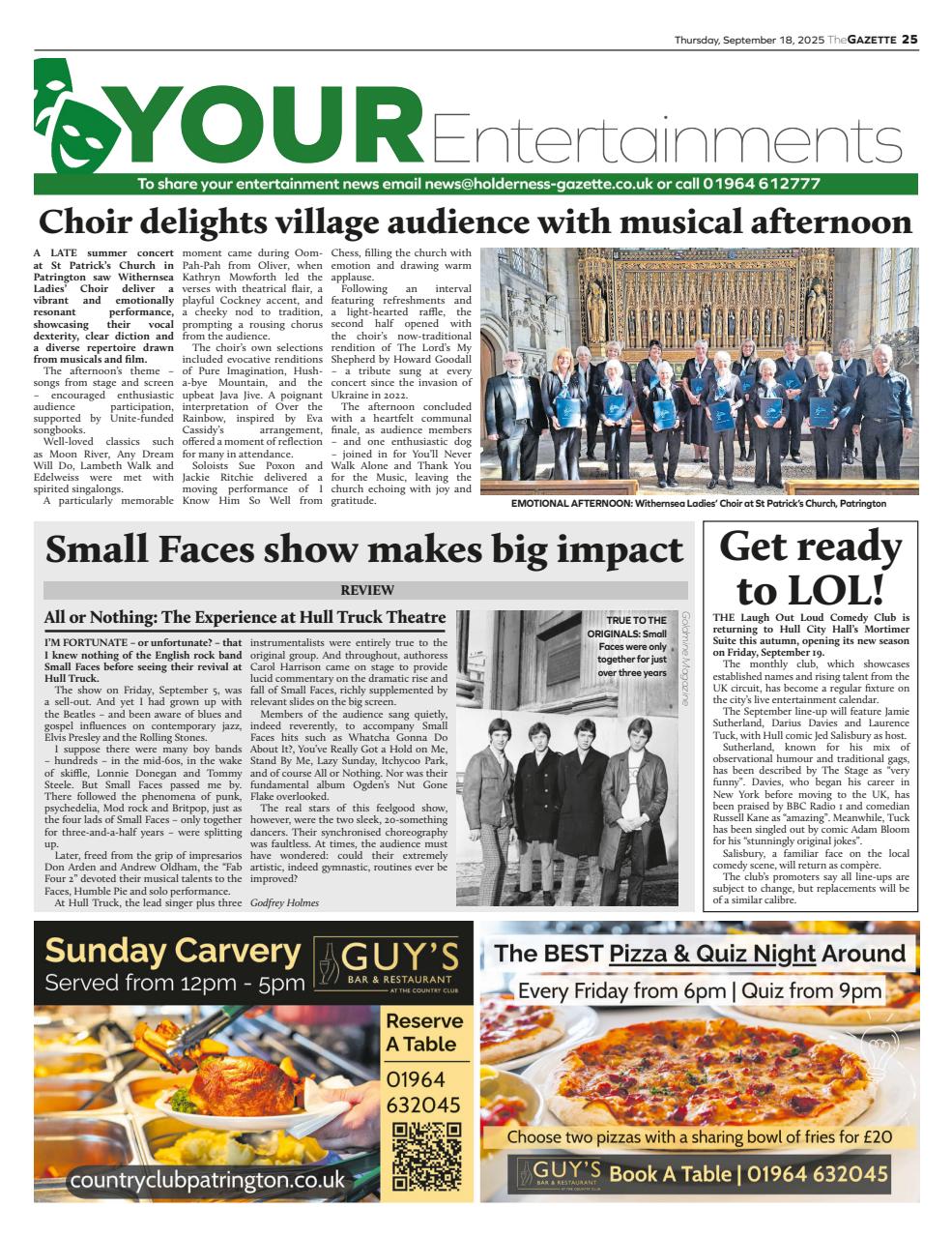 The Holderness & Hornsea Gazette Preview Pages