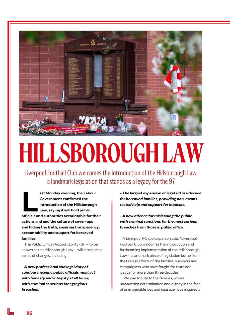 Liverpool FC Programmes Preview Pages