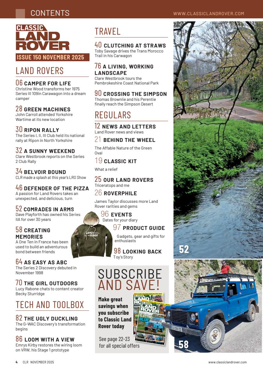 Classic Land Rover Magazine Preview Pages
