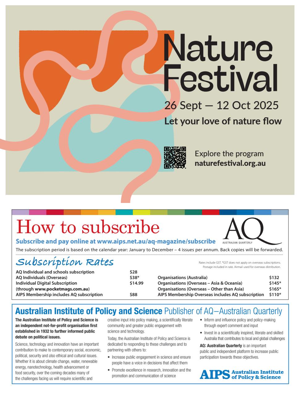 AQ: Australian Quarterly Preview Pages