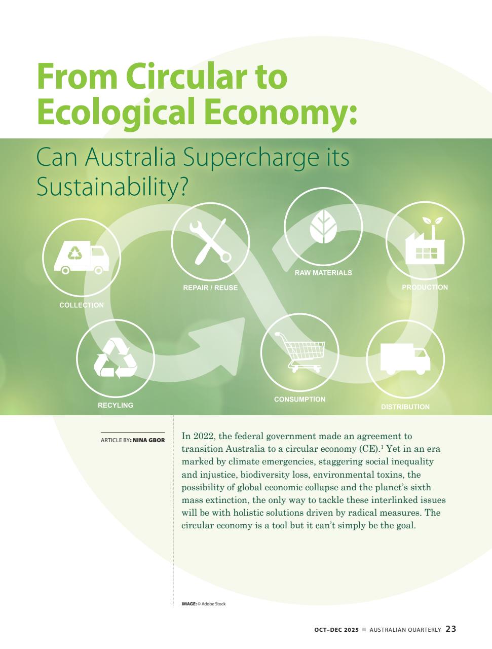 AQ: Australian Quarterly Preview Pages