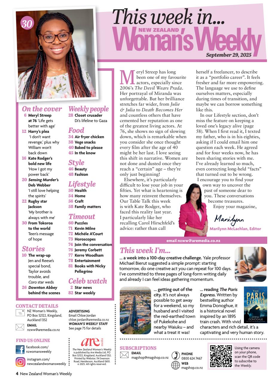 NZ Woman's Weekly Preview Pages