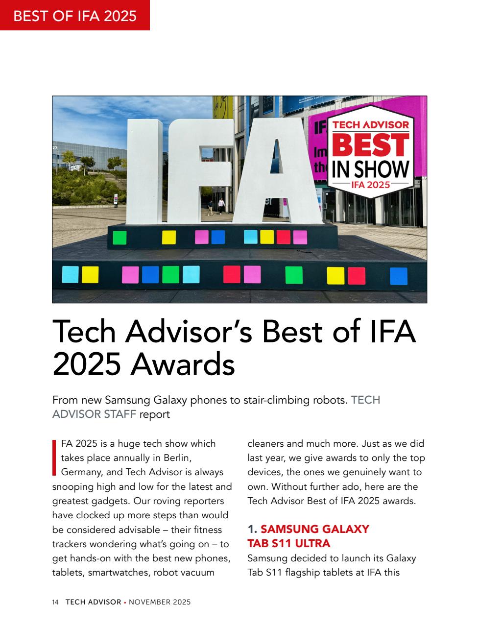 Tech Advisor Preview Pages