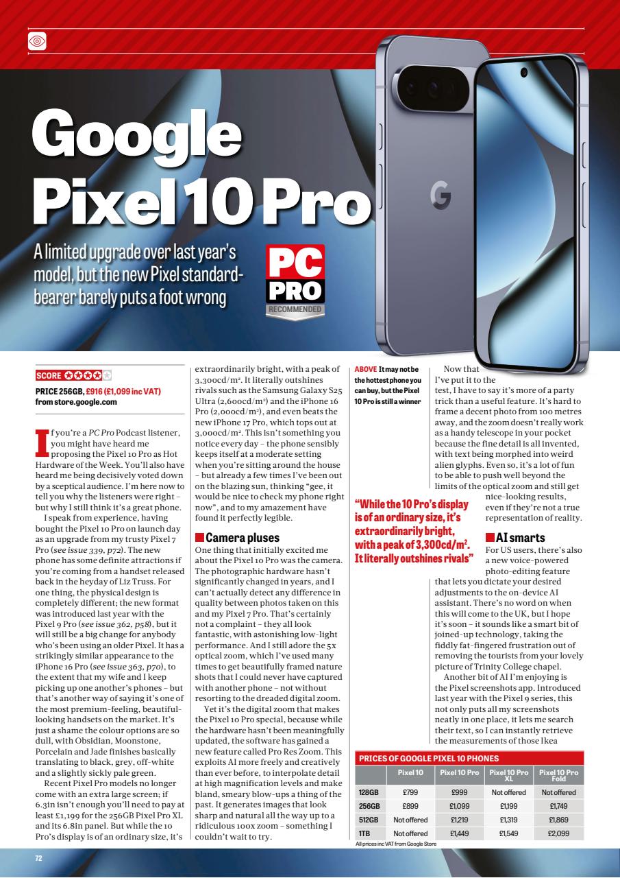 PC Pro Preview Pages