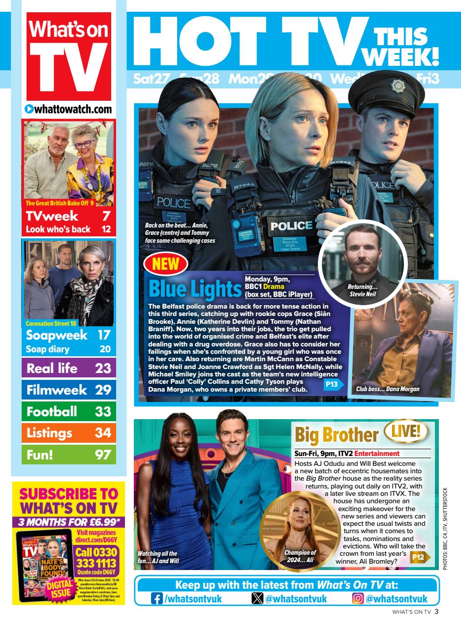 What's on TV Preview Pages