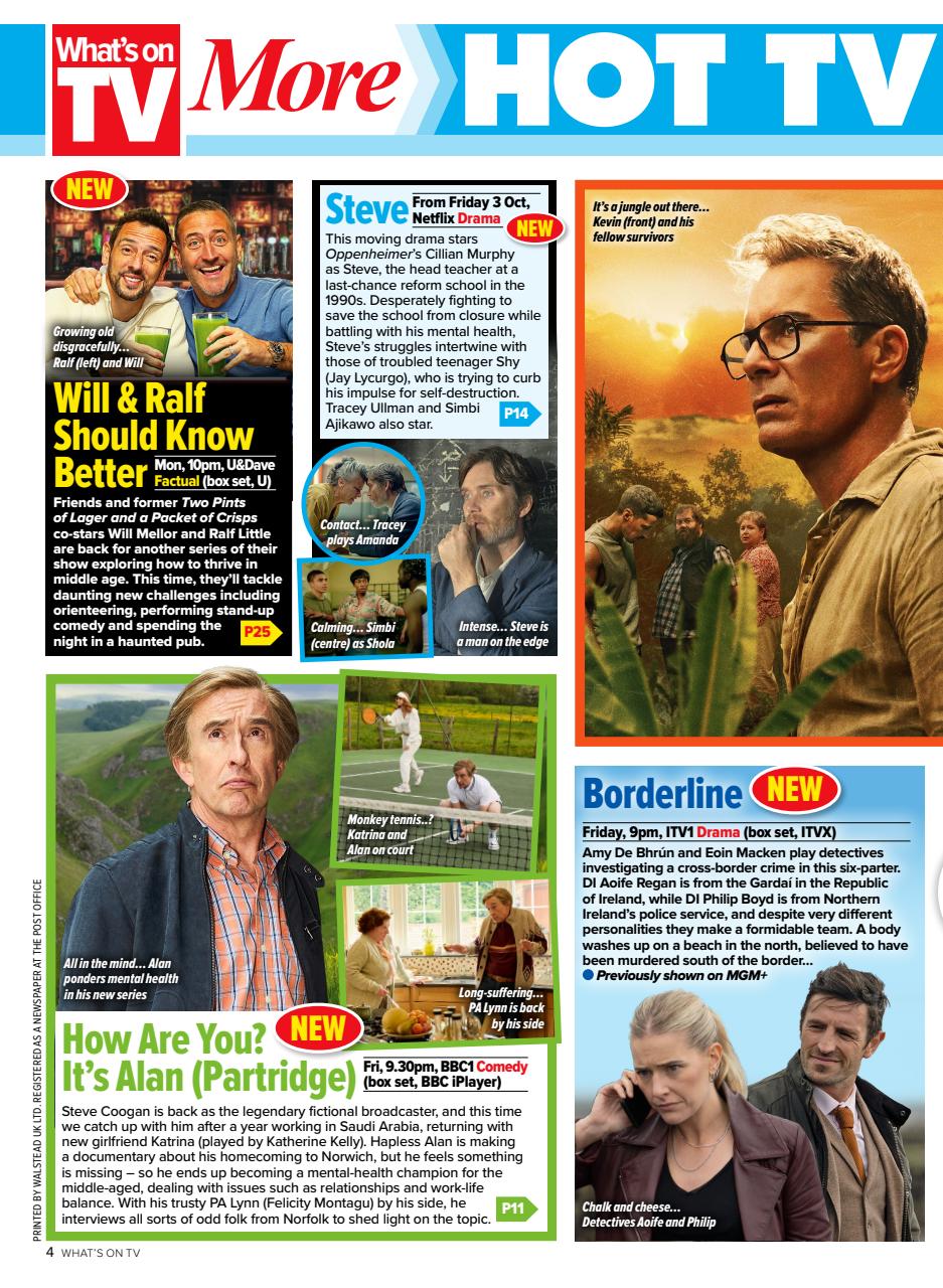 What's on TV Preview Pages