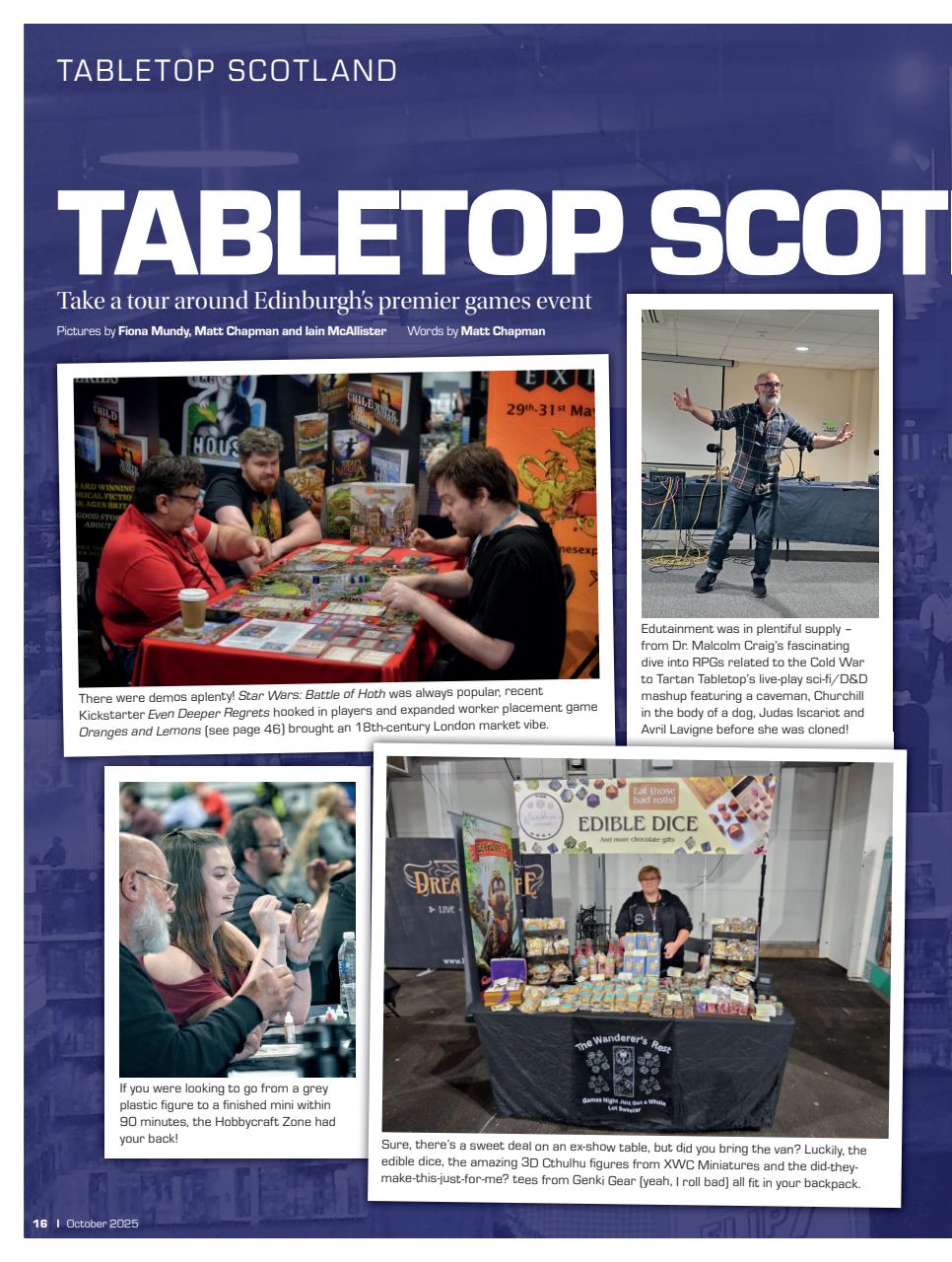 Tabletop Gaming Preview Pages