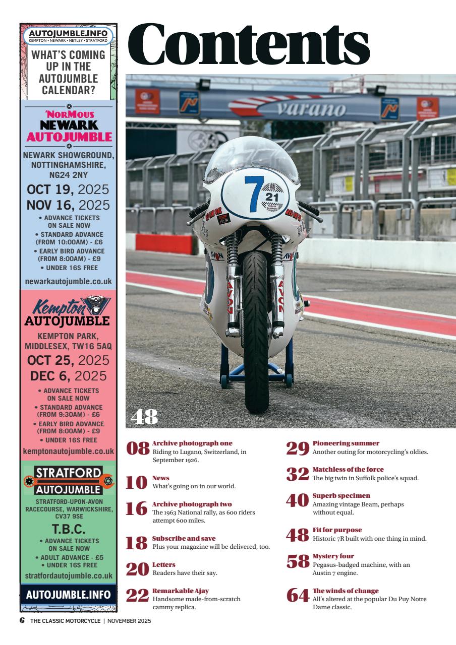 The Classic MotorCycle Preview Pages