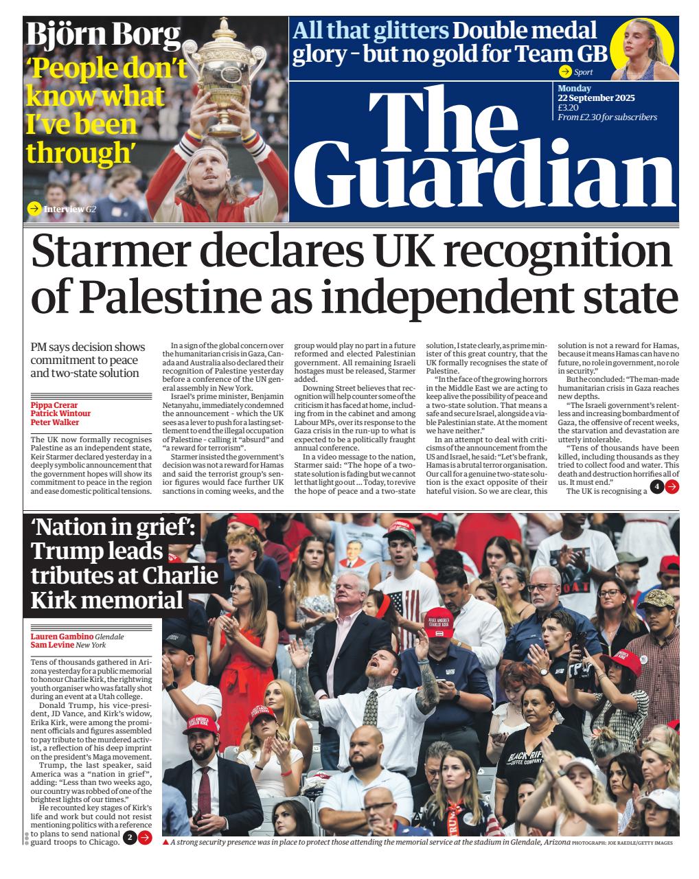 The Guardian Newspaper Preview Pages