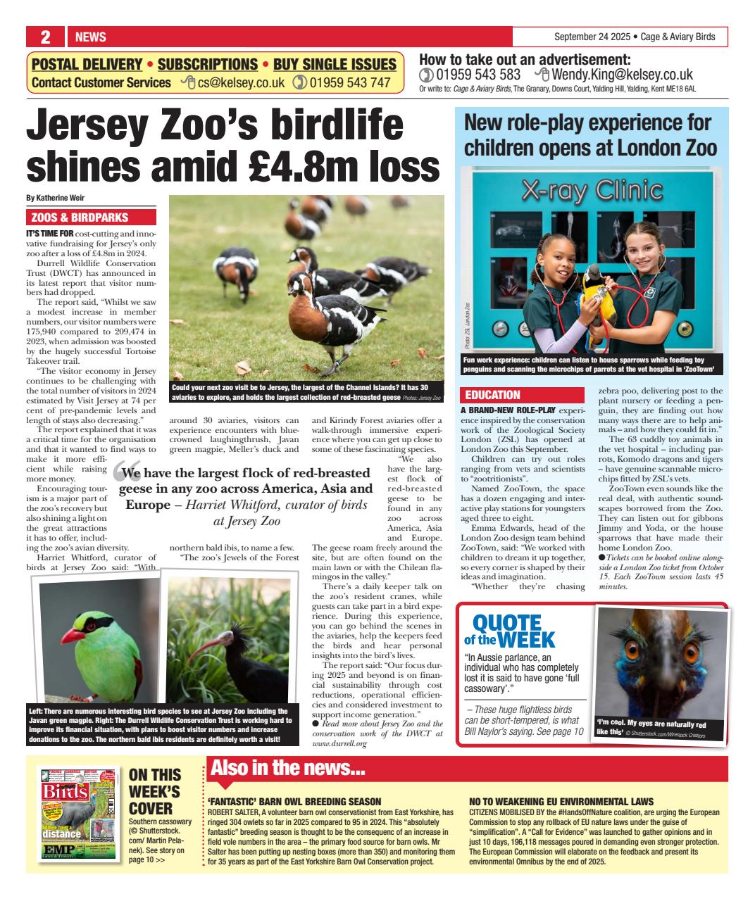 Cage & Aviary Birds Preview Pages