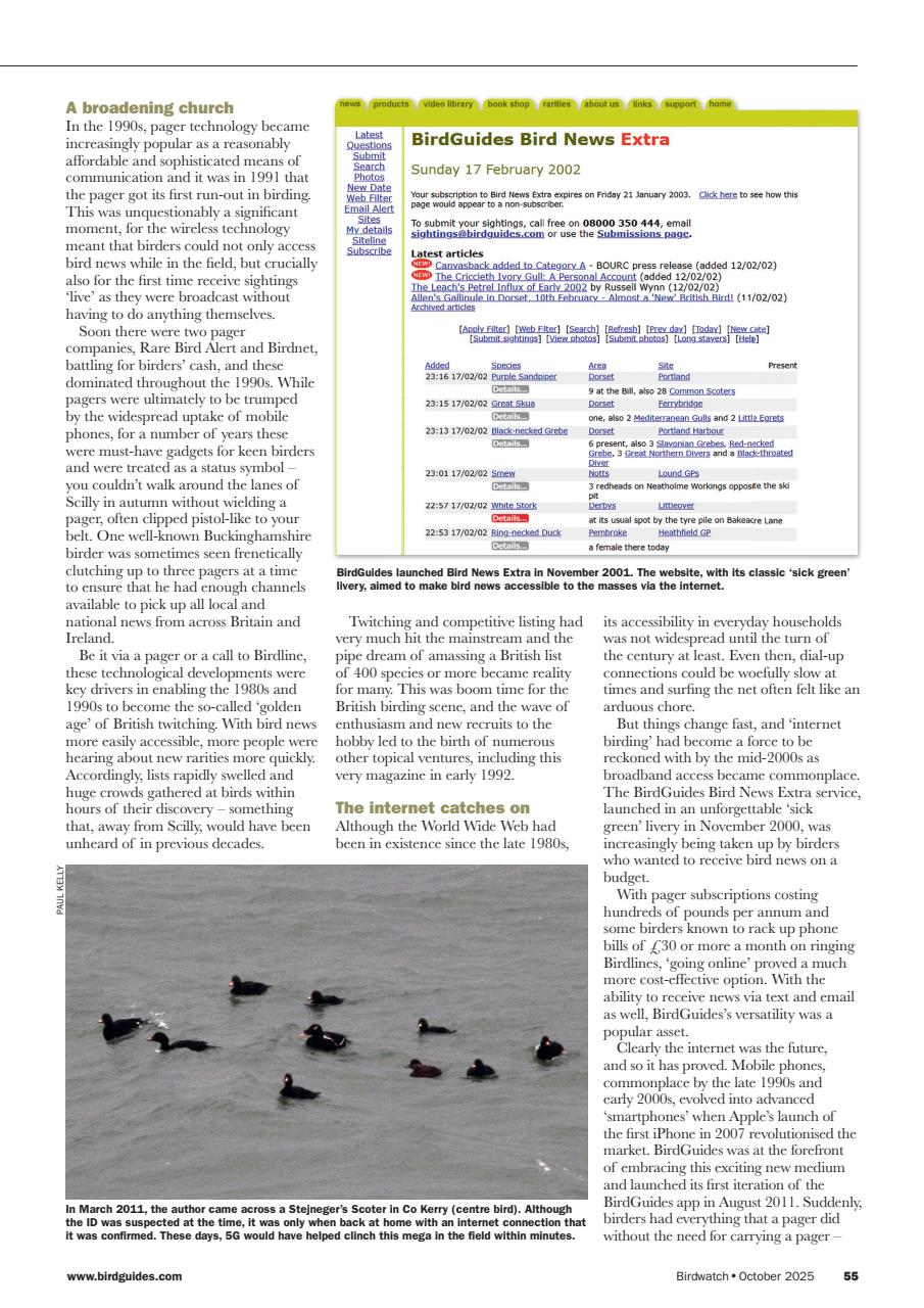 Birdwatch Magazine Preview Pages