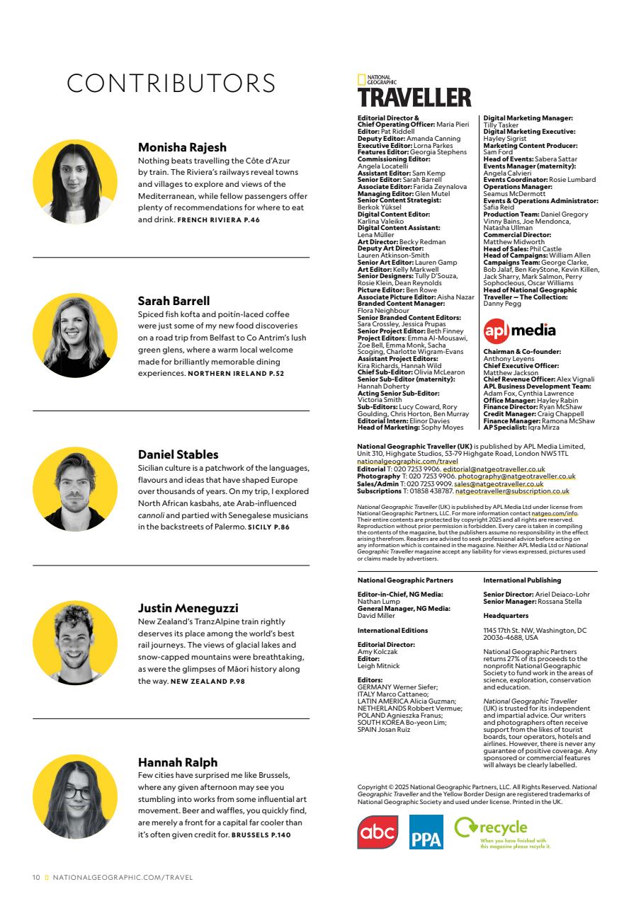 National Geographic Traveller UK Preview Pages