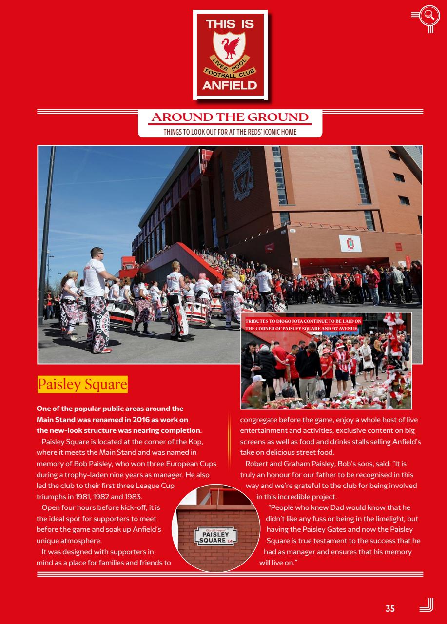 Liverpool FC Programmes Preview Pages