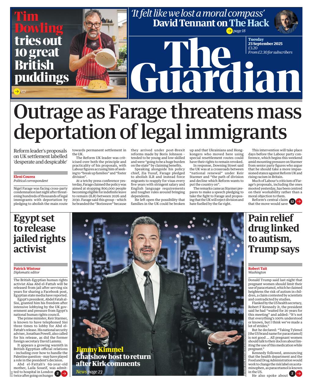 The Guardian Newspaper Preview Pages