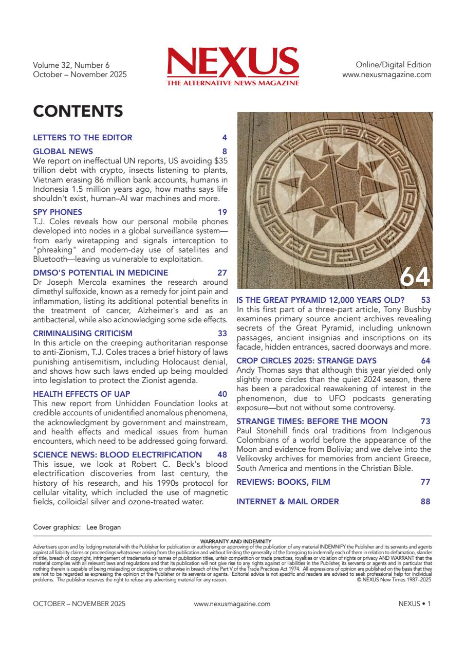 Nexus Magazine Preview Pages