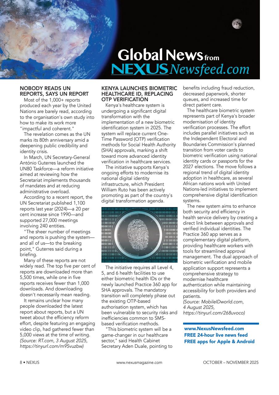 Nexus Magazine Preview Pages