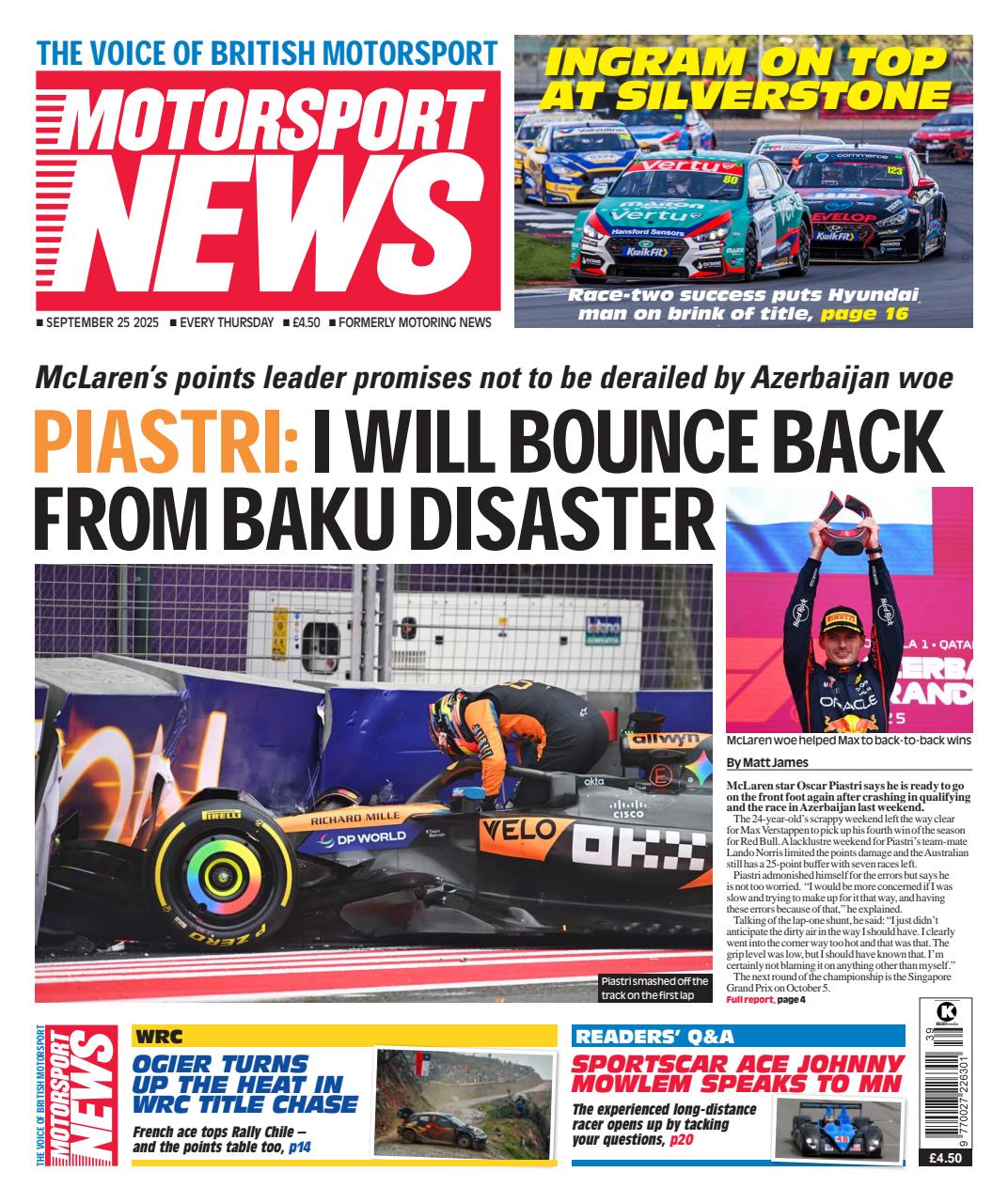 Motorsport News Preview Pages